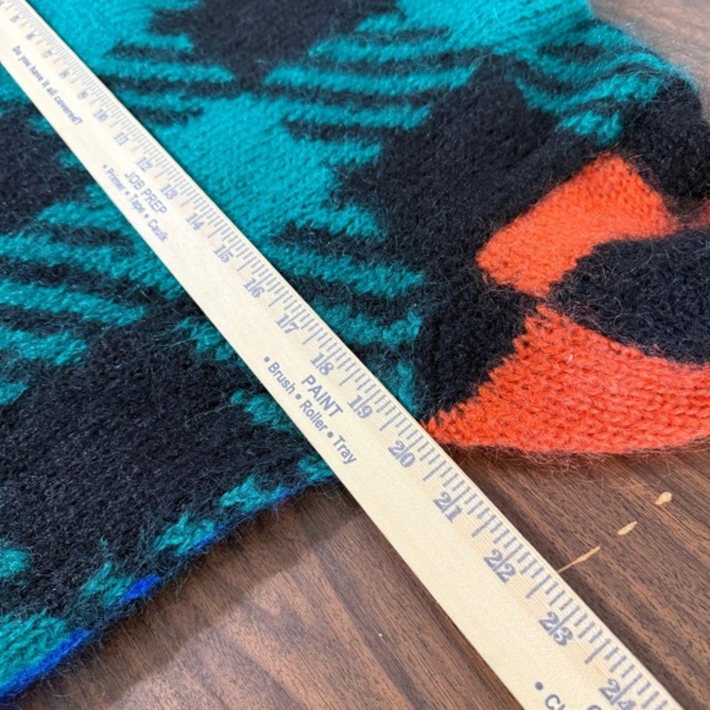 Vtg. 90s The Limited Womens M/L Pre-Owned Plaid Turtleneck Sweater Color Block - Picture 11 of 11